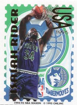 1995 Pro Stamps #5K Isaiah Rider Front