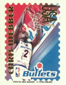 1995 Pro Stamps #7I Chris Webber Front