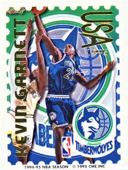 1995 Pro Stamps #8L Kevin Garnett Front