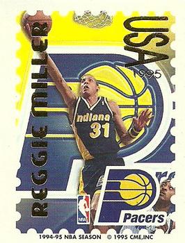 1995 Pro Stamps #11H Reggie Miller Front