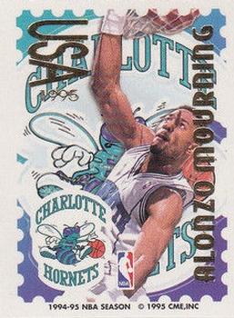 1995 Pro Stamps #12B Alonzo Mourning Front