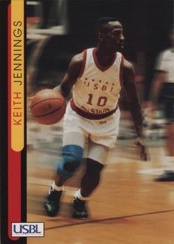 1997 Sports Time USBL #15 Keith Jennings Front