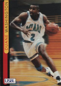 1997 Sports Time USBL #16 Duane Washington Front