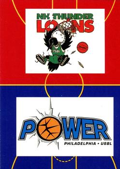 1997 Sports Time USBL #48 New Hampshire Thunder Loons / Philadelphia Power Front