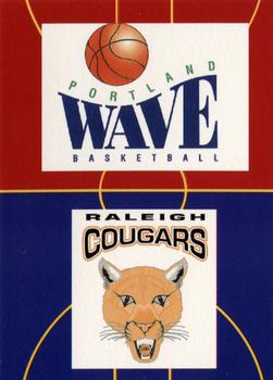 1997 Sports Time USBL #49 Portland Wave / Raleigh Cougars Front