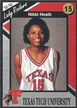 1992-93 Texas Tech Lady Raiders #NNO Nikki Heath Front
