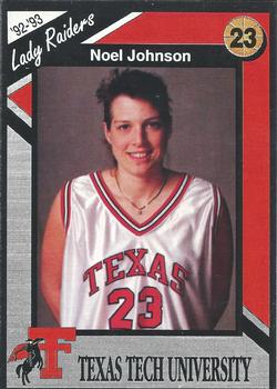 1992-93 Texas Tech Lady Raiders #NNO Noel Johnson Front