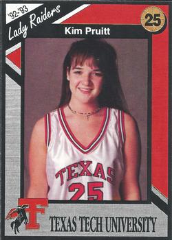 1992-93 Texas Tech Lady Raiders #NNO Kim Pruitt Front