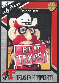 1992-93 Texas Tech Lady Raiders #NNO Raider Red Front