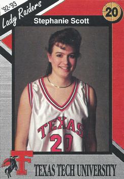 1992-93 Texas Tech Lady Raiders #NNO Stephanie Scott Front