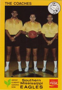 1987-88 Southern Mississippi Golden Eagles #2 The Coaches Front