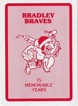 1985-86 Bradley Braves Playing Cards #5♠ All-Stars Brazil Tour Back