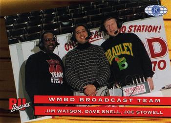 1994-95 Bradley Braves #17 Dave Snell / Joe Stowell / Jim Watson Front