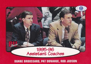 1995-96 Bradley Braves #3 Duane Broussard / Pat Donahue / Rob Judson Front