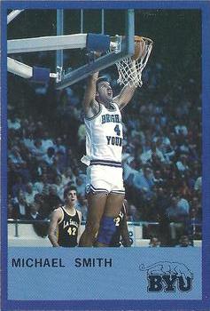 1987-88 BYU Cougars #1 Michael Smith Front