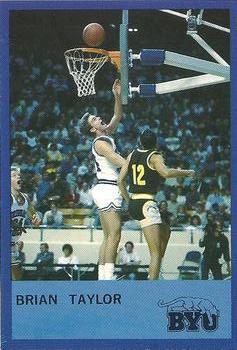 1987-88 BYU Cougars #5 Brian Taylor Front
