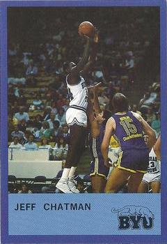 1987-88 BYU Cougars #9 Jeff Chatman Front