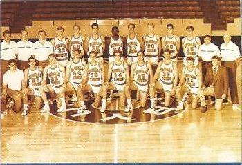 1987-88 BYU Cougars #10 BYU Cougars Team Front