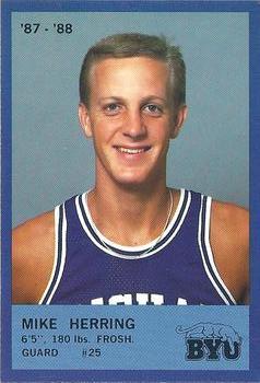 1987-88 BYU Cougars #11 Mike Herring Front