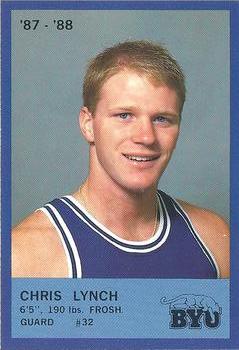 1987-88 BYU Cougars #12 Chris Lynch Front