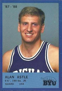 1987-88 BYU Cougars #21 Alan Astle Front