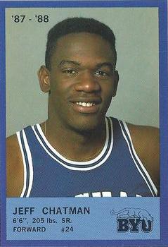 1987-88 BYU Cougars #23 Jeff Chatman Front