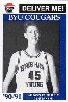 1990-91 BYU Cougars Shawn Bradley #NNO Shawn Bradley Front