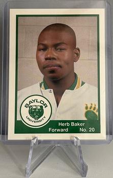 1990-91 Baylor Bears #2 Herb Baker Front