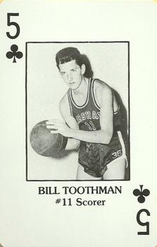 1984 Marshall Thundering Herd All Time Greats Playing Cards #5♣ Bill Toothman Front