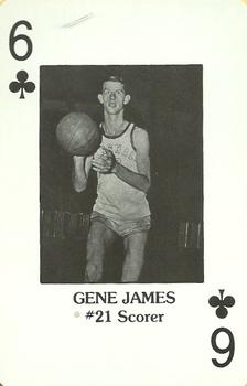 1984 Marshall Thundering Herd All Time Greats Playing Cards #6♣ Gene James Front