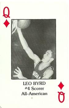 1984 Marshall Thundering Herd All Time Greats Playing Cards #Q♦ Leo Byrd Front
