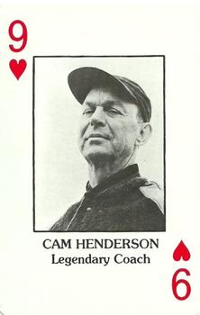 1984 Marshall Thundering Herd All Time Greats Playing Cards #9♥ Cam Henderson Front