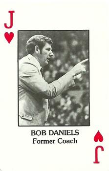 1984 Marshall Thundering Herd All Time Greats Playing Cards #J♥ Bob Daniels Front