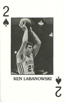 1984 Marshall Thundering Herd All Time Greats Playing Cards #2♠ Ken Labanowski Front