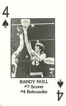 1984 Marshall Thundering Herd All Time Greats Playing Cards #4♠ Randy Noll Front
