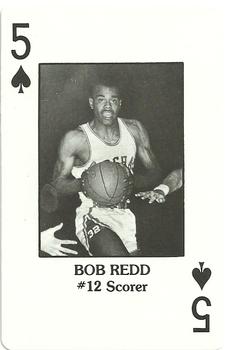 1984 Marshall Thundering Herd All Time Greats Playing Cards #5♠ Bob Redd Front