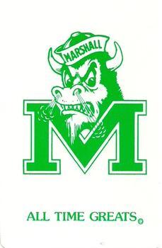 1984 Marshall Thundering Herd All Time Greats Playing Cards #JOKER Marshall University Back