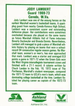 1988 Marshall Lady Herd #5 Jody Lambert Back