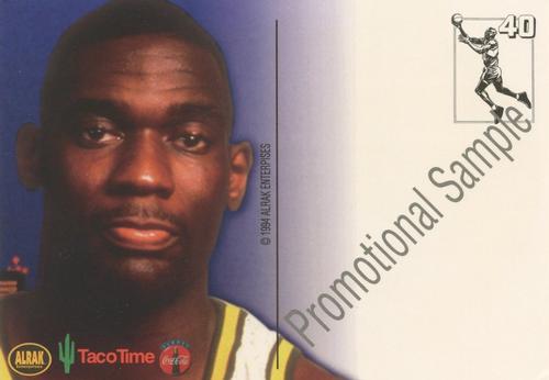 1993-94 Taco Time Seattle SuperSonics #NNO Shawn Kemp Back
