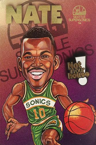 1993-94 Taco Time Seattle SuperSonics #1 Nate McMillan Front