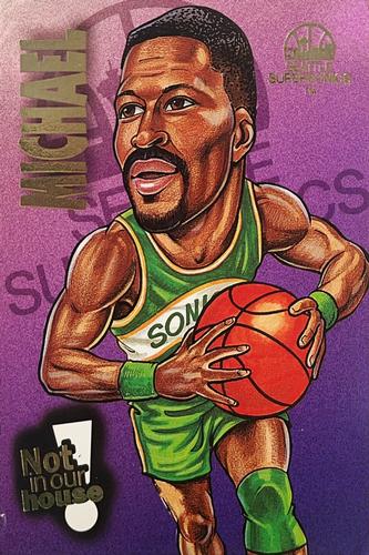 1993-94 Taco Time Seattle SuperSonics #9 Michael Cage Front