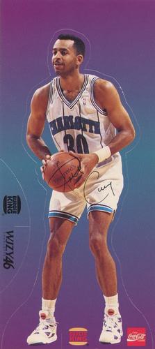 1992-93 Burger King Charlotte Hornets Standups #NNO Dell Curry Front