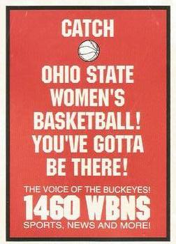 1993-94 Ohio State Buckeyes Women #NNO 1460 WBNS-AM Front