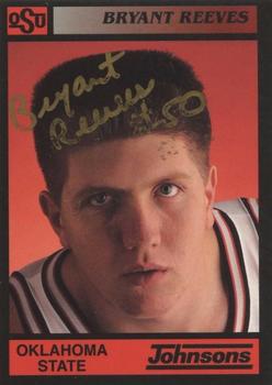 1991-92 Oklahoma State Cowboys #18 Bryant Reeves Front