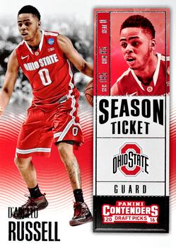 2016 Panini Contenders Draft Picks #19 D'Angelo Russell Front