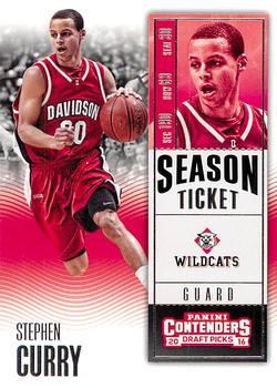 2016 Panini Contenders Draft Picks #88 Stephen Curry Front