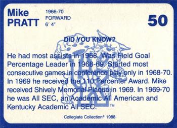 1988-89 Kentucky's Finest Collegiate Collection - Gold Edition Proofs #50 Mike Pratt Back