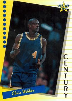 1994 Star Century #94 Chris Webber Front