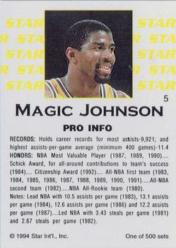 1994 Star Nova #5 Magic Johnson Back