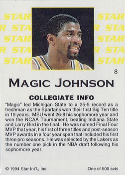 1994 Star Nova #8 Magic Johnson Back